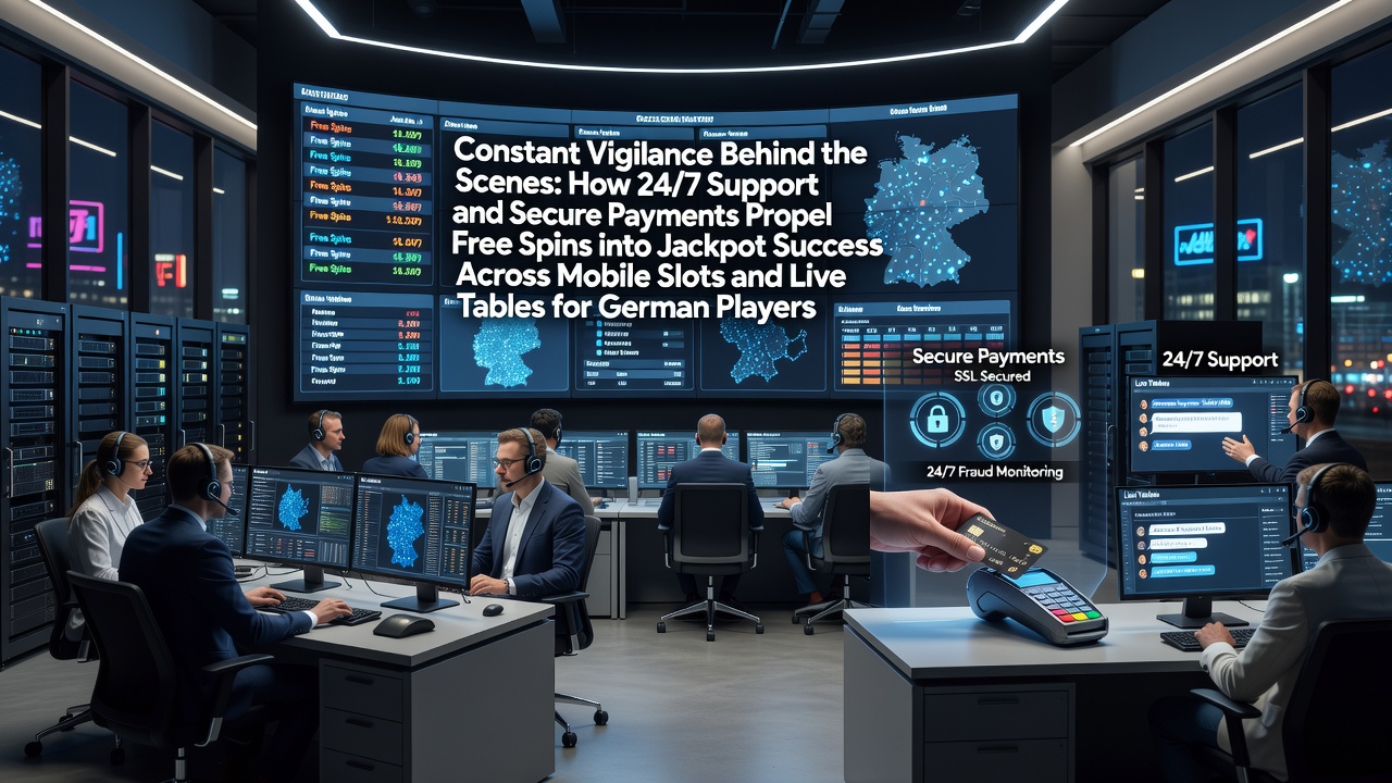 Ständige Wachsamkeit hinter den Kulissen: Wie 24/7-Support und sichere Zahlungen Free Spins zu Jackpot-Erfolgen in mobilen Slots und Live-Tischen für deutsche Spieler befördern