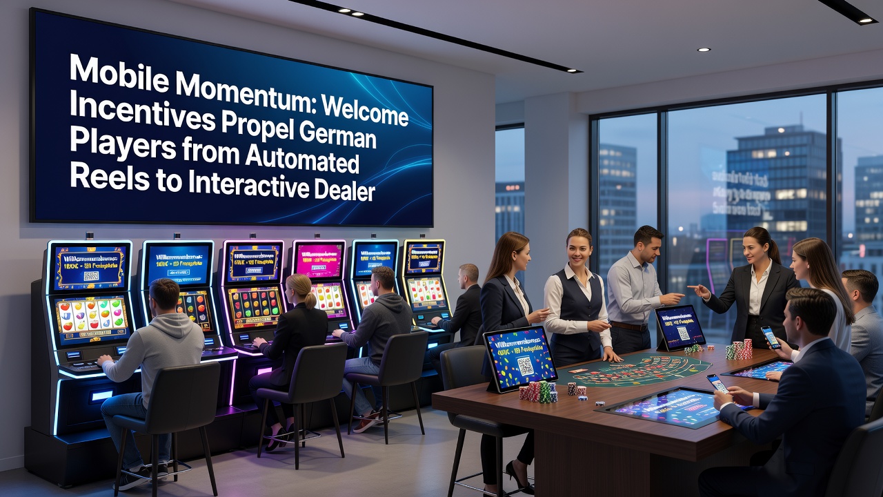 Live-Dealer-Tisch mit deutschem Spieler auf Tablet und sicherer Transaktionsanzeige